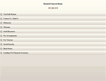 Tablet Screenshot of haskellfuneralhome.com